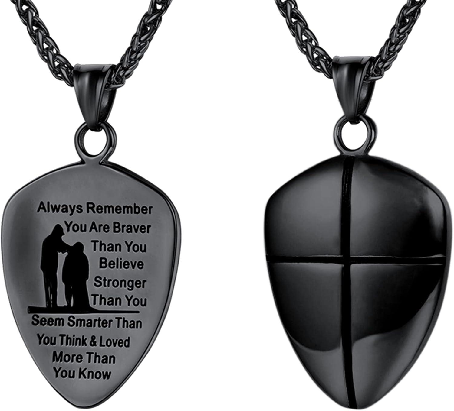 imageU7 Saint BenedictMichael Medal Necklace 316L Stainless Steel Virgin Mary Necklace for Men Women Bible Verse Protection Necklace Catholic Jewelry22quot24quot Adjustable03 Black