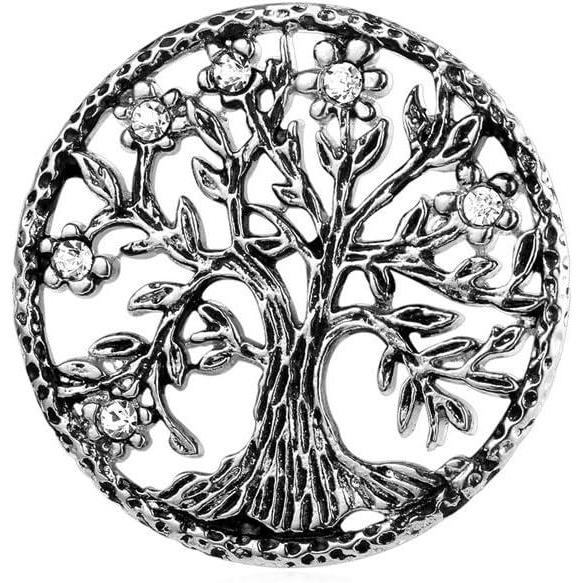 imageU7 Brooches Jewelry for Women Men Stainless Steel 18K Gold Plated Classic FeatherFlowerTree of LifeCustom PhotoBreast Cancer Awareness Pink Ribbion Brooches and Pins for Wedding Dress or PartyTree of lifestainless