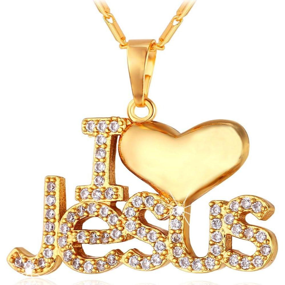 imageU7 Russian Orthodox Cross PendantPraying HandsIchthys Sign for Men Women Stainless Steel 18K Gold Plated Jesus Pendant Christian Religious Necklaces Length 22quot Silver Black Goldgold