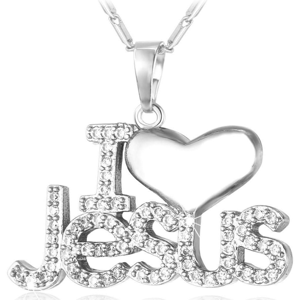 imageU7 Russian Orthodox Cross PendantPraying HandsIchthys Sign for Men Women Stainless Steel 18K Gold Plated Jesus Pendant Christian Religious Necklaces Length 22quot Silver Black Goldplatinum