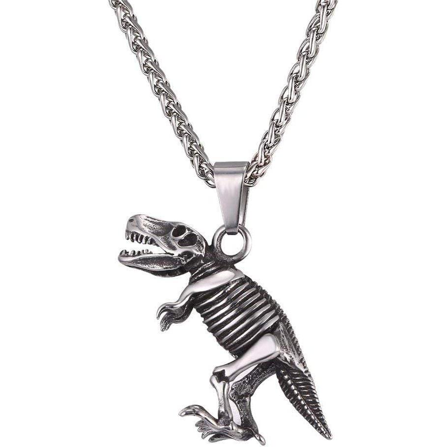 imageU7 Stainless Steel Shark Necklaces18K Gold Plated DolphinSwordfishShark Pendant NecklacePunk Mens Jewelry7DinosaurSteel