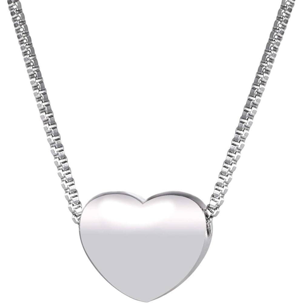 imageU7 Tiny Heart Necklace for Women Stainless Steel 18K GoldBlackRose Gold Plated Link Chain Dainty Love Hearts Pendant NecklacesHeart choker stainless