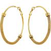 U7 Chunky Hoop Earrings for Women, Thick Gold Plated/Black Stainless Steel Hoops Earrings Statement Jewelry, 30/40/60/80mm(1.Gold)