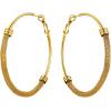 U7 Chunky Hoop Earrings for Women, Thick Gold Plated/Black Stainless Steel Hoops Earrings Statement Jewelry, 30/40/60/80mm(1.Gold)