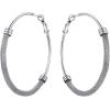 U7 Chunky Hoop Earrings for Women, Thick Gold Plated/Black Stainless Steel Hoops Earrings Statement Jewelry, 30/40/60/80mm(1.Silver)