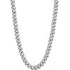 U7 Cuban Link Chain Necklace, Stainless Steel/Black/Gold Plated Chunky Curb Chain Necklace for Men Women, 14-30 Inches, 3/6/9/12 mm Width(e. 6mm Steel)