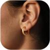 U7 Huggie Earrings, Small Hoop Earrings for Women, Hypoallergenic Stainless Steel Silver/Gold/Black Cartilage Earrings for Christmas Gift (7/8/9/10/12/14/16mm)(c. Gold B)