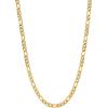 U7 Twisted Rope Chain, Figaro Chain, Men Stainless Steel Necklace and Bracelet Set, 3mm 5mm 6mm 9mm Black Gold Silver Chains Necklaces for Men Women 16″-30″(d. 3mm Gold)