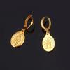 U7 Wome Ear Fashion Jewelry 18K Gold Plated Virgin Mary Drop Earrings