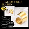 U7 Women Wide Armband Bangle Stainless Steel/Gold Plated Statement Party Jewelry,Upper Arm Cuffs Chunky Bracelet 30-60MM Wide Open Cuff Bracelets