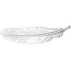 U7 Brooches Jewelry for Women Men, Stainless Steel 18K Gold Plated Classic Feather/Flower/Tree of Life/Custom Photo/Breast Cancer Awareness Pink Ribbion Brooches and Pins for Wedding Dress or Party(Feather/silver)
