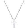 4.Small Polished Cross-Silver (for my mom)