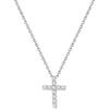 3.Small CZ Cross-Silver (for my mom)