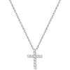 3.Small CZ Cross-Silver (for my wife)