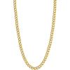 U7 Cuban Link Chain Necklace, Stainless Steel/Black/Gold Plated Chunky Curb Chain Necklace for Men Women, 14-30 Inches, 3/6/9/12 mm Width(a. 3mm Gold)