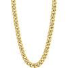 U7 Cuban Link Chain Necklace, Stainless Steel/Black/Gold Plated Chunky Curb Chain Necklace for Men Women, 14-30 Inches, 3/6/9/12 mm Width(b. 9mm Gold)