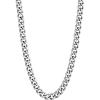 U7 Cuban Link Chain Necklace, Stainless Steel/Black/Gold Plated Chunky Curb Chain Necklace for Men Women, 14-30 Inches, 3/6/9/12 mm Width(c. 6mm Steel)