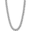 U7 Cuban Link Chain Necklace, Stainless Steel/Black/Gold Plated Chunky Curb Chain Necklace for Men Women, 14-30 Inches, 3/6/9/12 mm Width(h. 9mm Steel)