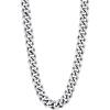 U7 Cuban Link Chain Necklace, Stainless Steel/Black/Gold Plated Chunky Curb Chain Necklace for Men Women, 14-30 Inches, 3/6/9/12 mm Width(k. 12mm Steel)