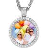 (HOT!) 01-CZ Round-platinum(medium 33mm)