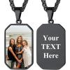 12-octagon dog tags black