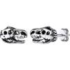 U7 Dragon Earrings Stainless Steel/18K Gold/Black/S925 Sterling Silver Hoop Earrings for Men Women, Personalized Punk Rock Huggie Earrings, Hypoallergenic(04.Dinosaur-Stainless Steel)