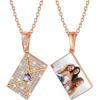 08. Heart CZ Envelope-Rose Gold