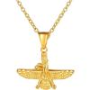 Small Farvahar Gold Tone