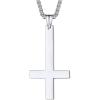 B.Upside down cross-stainless steel