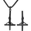 Inverted crucifix cross-black(customized)