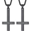 Upside down cross-black(customized)