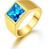 8mm Blue Stone-Gold