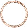 U7 Link Chain Bracelet for Men Stainless Steel, Cuban Link/Figaro Chain/Rope Chain/Heart Bracelets, 3mm/5mm/7mm/9mmm/12mm Width, Chain Wrist Bracelet for Men Women, 8″/8.3″ Length(b.cuban chain-5mm rose gold)