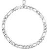 U7 Link Chain Bracelet for Men Stainless Steel, Cuban Link/Figaro Chain/Rope Chain/Heart Bracelets, 3mm/5mm/7mm/9mmm/12mm Width, Chain Wrist Bracelet for Men Women, 8″/8.3″ Length(c.figaro chian-5mm steel)
