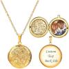 02-Gold Round Locket