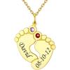 08-Baby Feet(1-2 Name&Birthstone)