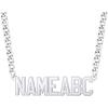 04.Custom Silver Name & Chain Length 18-30 Inch