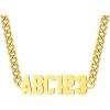 05.Custom Gold Name w 4mm Cuban Chain