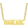 04.Custom Gold Name & Chain Length 18-30 Inch