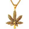 07.Marijuana Leaf Gold