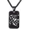 03.Black Gear Dog Tag