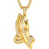 06 Iced Praying Hands/Gold