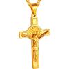 09 St. Benedict Medal Crucifix/Gold