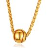 U7 Soccer Necklace for Men Football Baseball Basketball Stainless Steel Chain in Gold Silver Black Color, Shoes Pendant Necklaces for Gym Sport Players Hip Hop Jewelry, 22 Inch(04-Baseball-Gold)