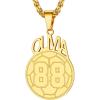 H-Soccer Number+Name-Gold-Customized