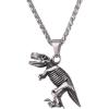 imageU7 Stainless Steel Shark Necklaces18K Gold Plated DolphinSwordfishShark Pendant NecklacePunk Mens Jewelry7DinosaurSteel