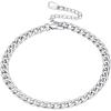 02. Stainless steel-5mm curb chain