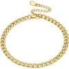 02. gold-5mm curb chain