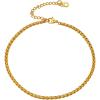 05.Gold plated-3mm wheat chain