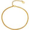 06.Gold plated-3mm box chain